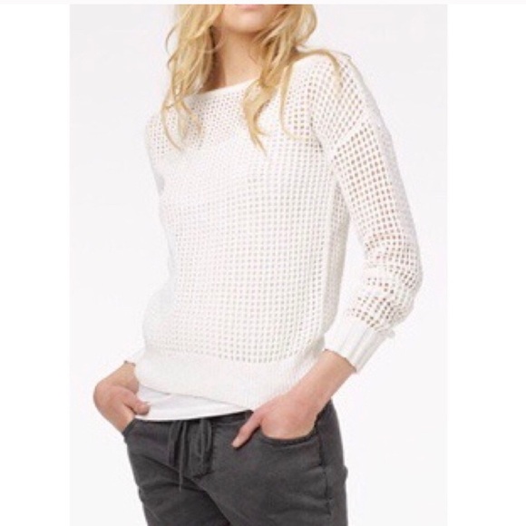 James Perse White Linen Blend Sweater - Picture 13 of 14